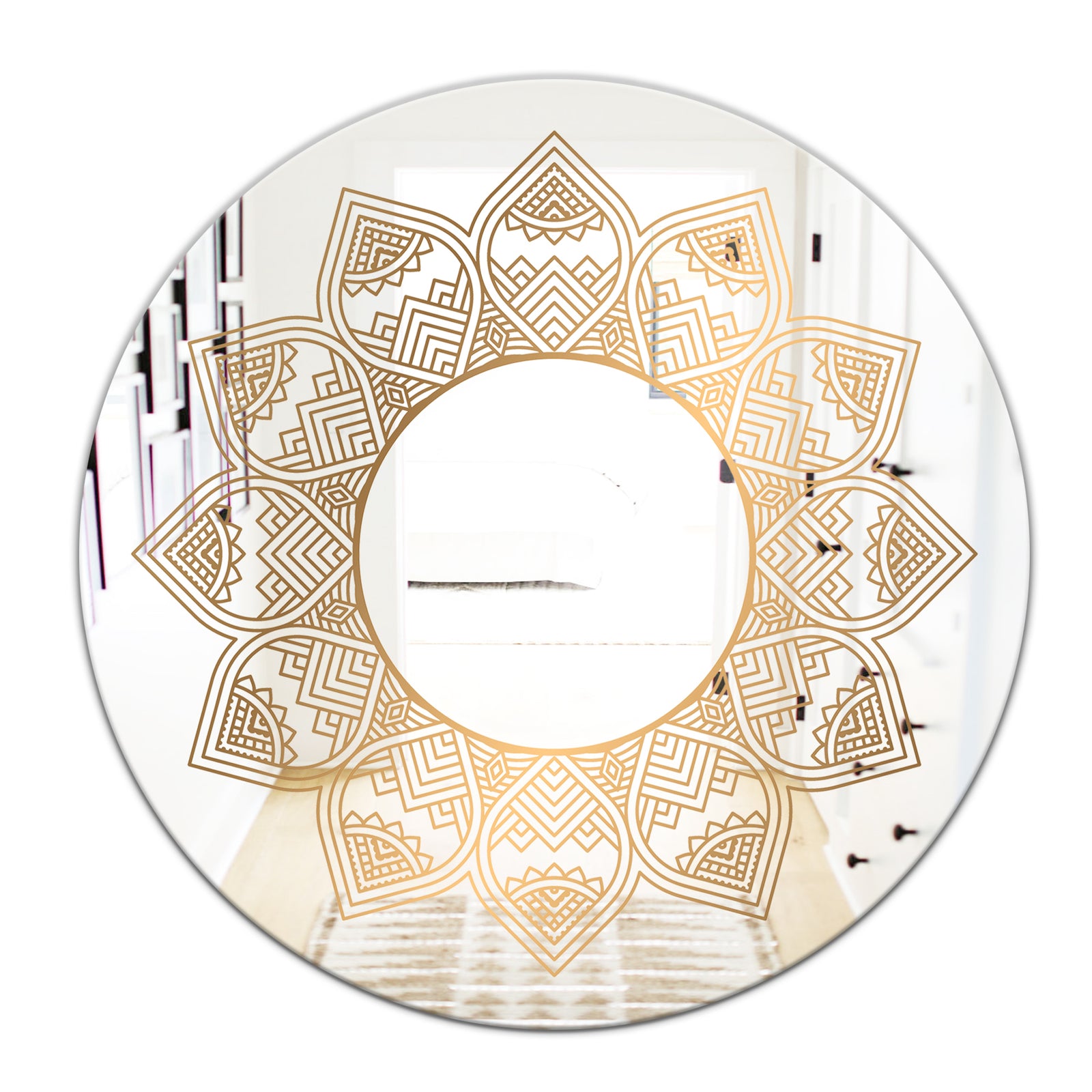 Luxury Light Mandala - Glam Mirror - Oval or Round Accent or Vanity Mirror