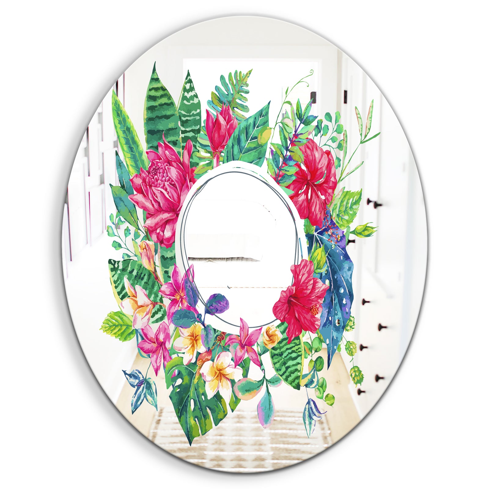 Garland Sweet 7 - Cabin and Lodge Mirror - Oval or Round Wall Mirror