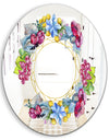 Efflorescent Gold Abundance 2 - Cabin and Lodge Mirror - Oval or Round Wall Mirror