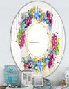 Efflorescent Gold Abundance 2 - Cabin and Lodge Mirror - Oval or Round Wall Mirror