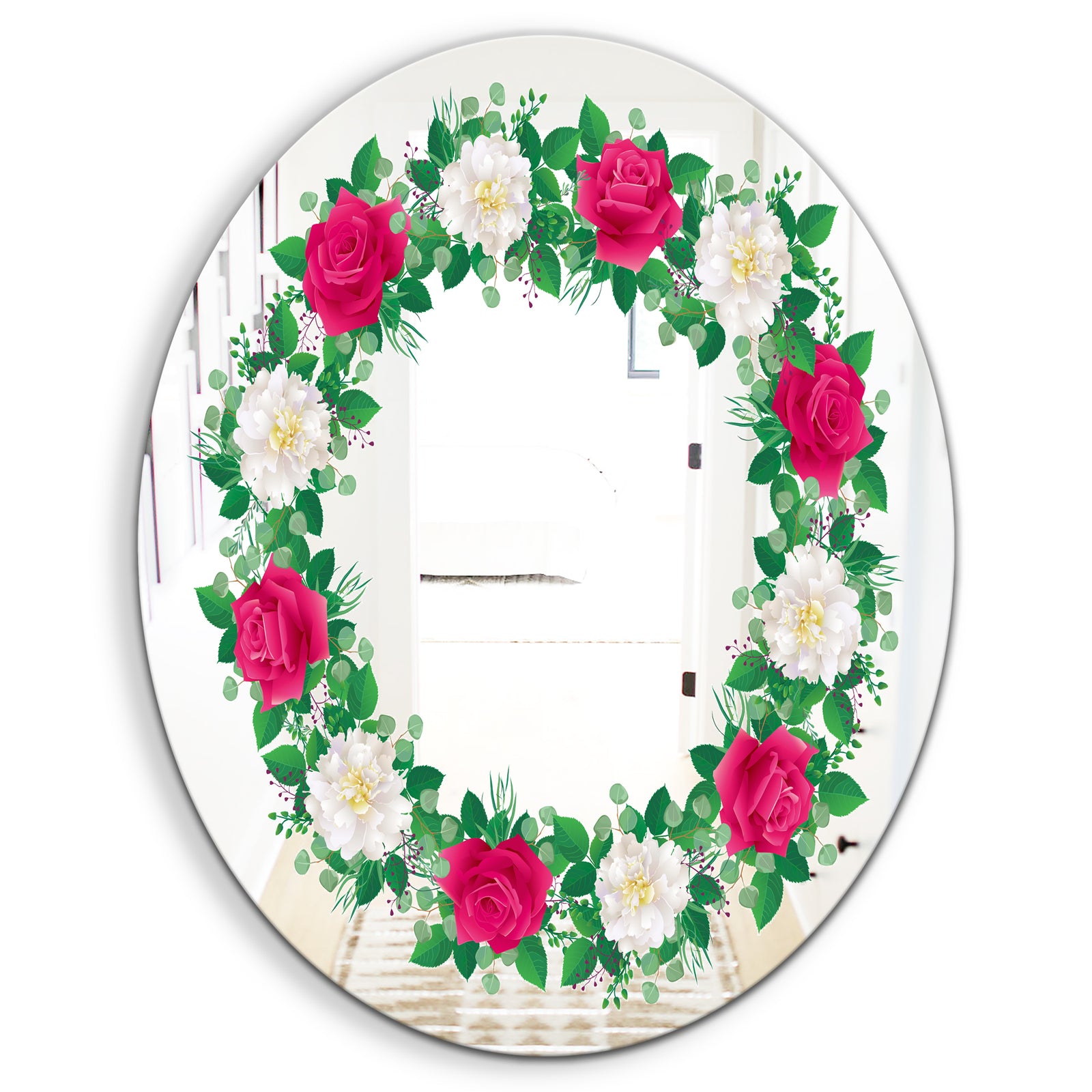 No Image - Cabin and Lodge Mirror - Oval or Round Wall Mirror