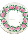 Romantic Floral Wreath - Cabin and Lodge Mirror - Oval or Round Wall Mirror