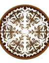 Brown Mandala - Bohemian and Eclectic Mirror - Oval or Round Wall Mirror