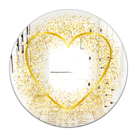 Love and Glitter - Glam Mirror - Oval or Round Wall Mirror