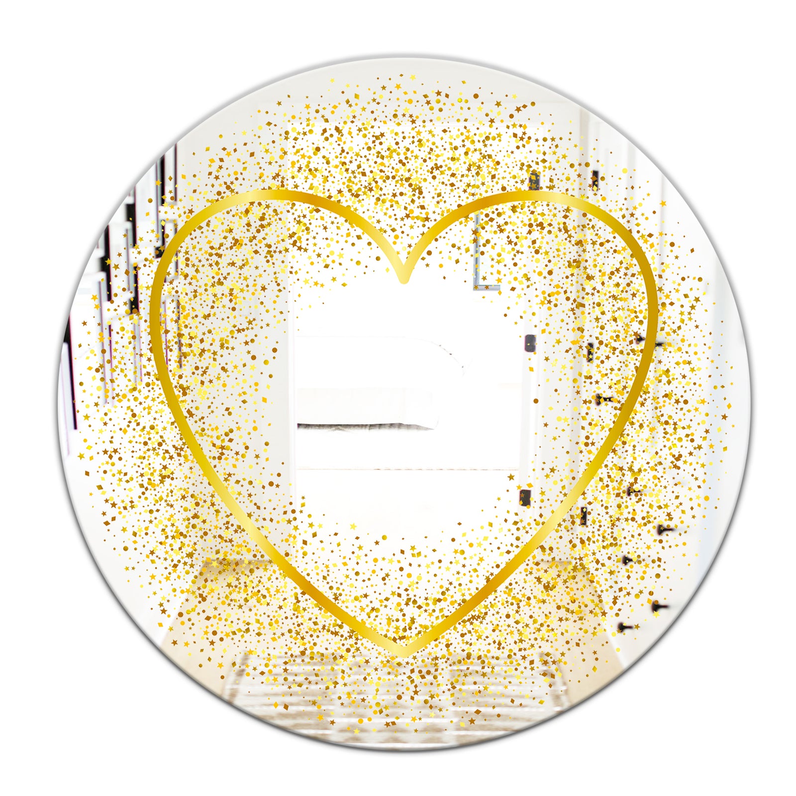 Love and Glitter - Glam Mirror - Oval or Round Wall Mirror