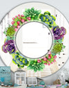 Save The Date - Traditional Mirror - Oval or Round Wall Mirror