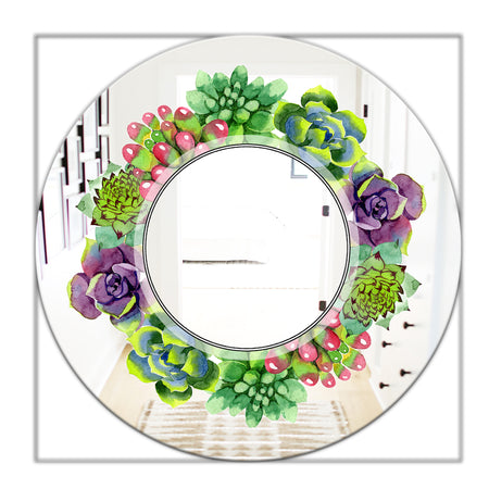 Save The Date - Traditional Mirror - Oval or Round Wall Mirror