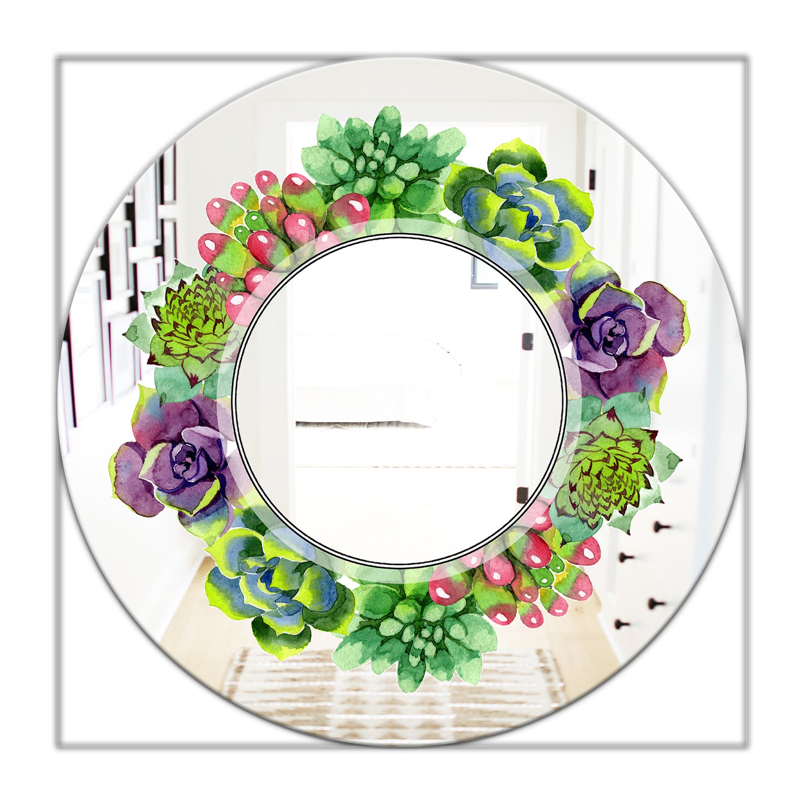 Save The Date - Traditional Mirror - Oval or Round Wall Mirror