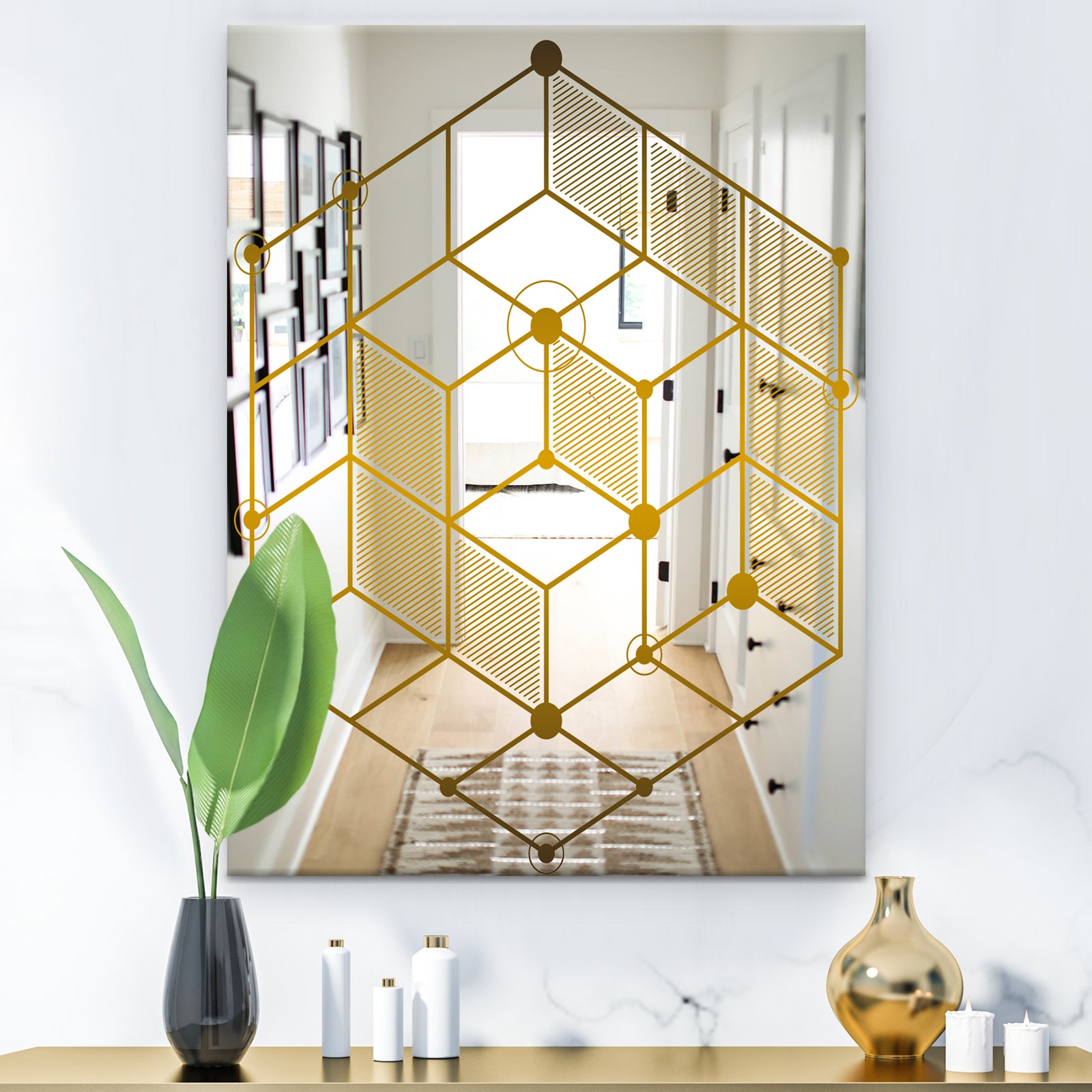 Capital Gold - Glam Mirror - Modern Wall Mirror