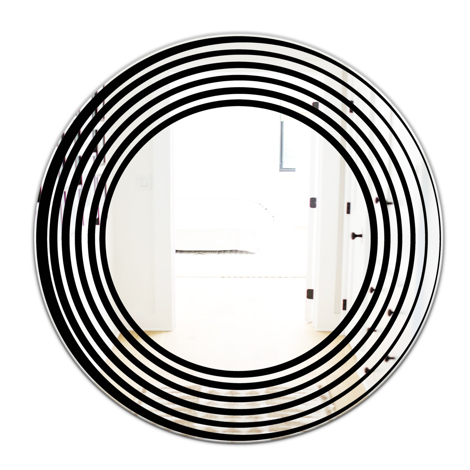 Abstract Spiral - Modern Mirror - Oval or Round Wall Mirror