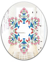 Pick Me Up A Daisy - Bohemian and Eclectic Mirror - Oval or Round Wall Mirror