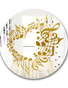 Music Notes I - Glam Mirror - Oval or Round Wall Mirror