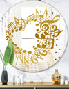 Music Notes I - Glam Mirror - Oval or Round Wall Mirror