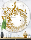 Music Notes II - Glam Mirror - Oval or Round Wall Mirror