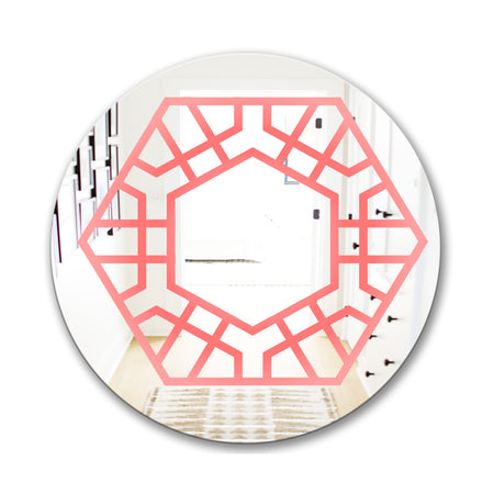 Hexed - Modern Mirror - Contemporary Oval or Round Wall Mirror