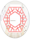 Hexed - Modern Mirror - Contemporary Oval or Round Wall Mirror