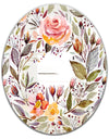 Floral Pastel - Cabin and Lodge Mirror - Oval or Round Wall Mirror