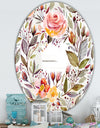 Floral Pastel - Cabin and Lodge Mirror - Oval or Round Wall Mirror