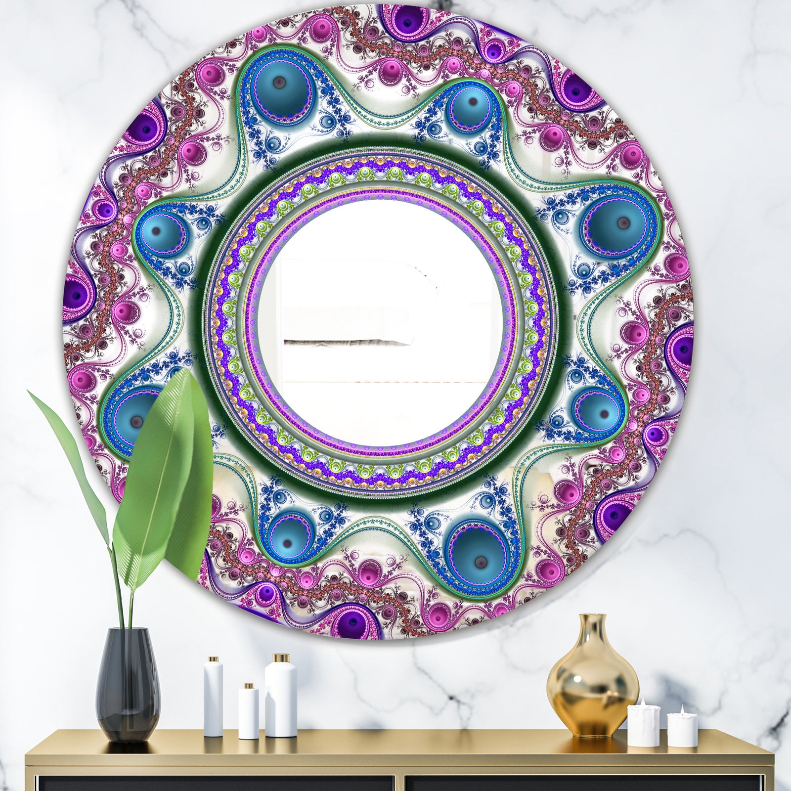 Circles & Curves - Modern Mirror - Contemporary Oval or Round Wall Mirror