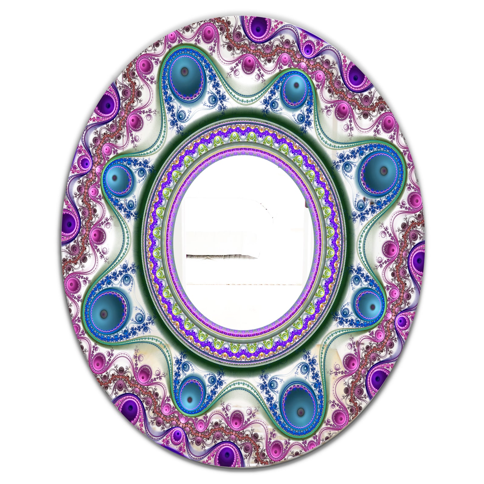 Circles & Curves - Modern Mirror - Contemporary Oval or Round Wall Mirror