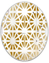 Geometry Pattern - Glam Mirror - Oval or Round Wall Mirror