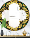 Gold Cut Out Cross - Modern Mirror - Oval and Circle Wall Mirror