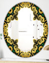 Gold Cut Out Cross - Modern Mirror - Oval and Circle Wall Mirror
