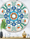Green Glass Pattern - Mid-Century Mirror - Oval and Circle Wall Mirror