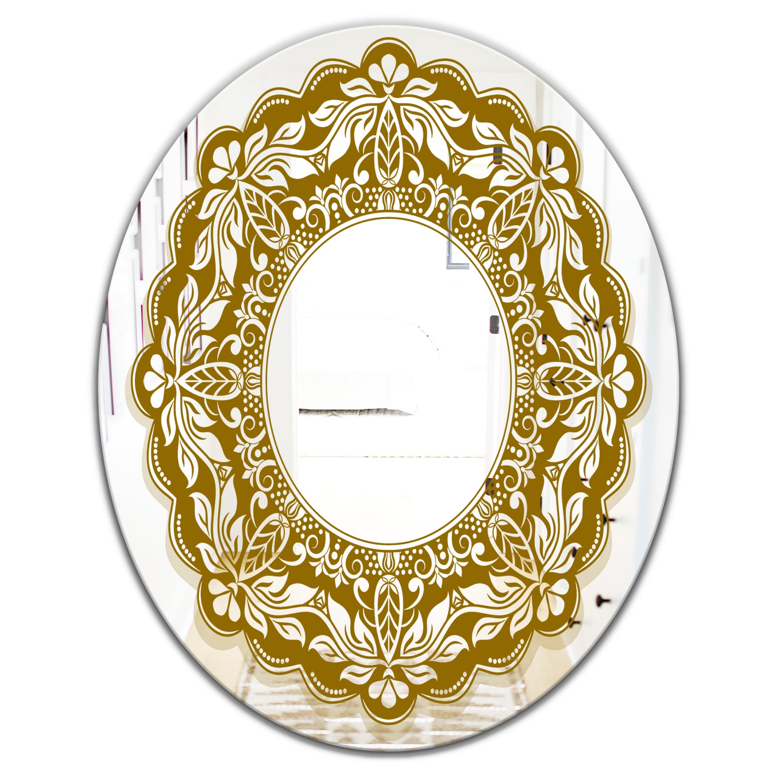 Mandala - Modern Mirror - Contemporary Oval or Round Wall Mirror