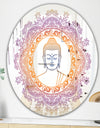 Buddha  Mandala - Modern Mirror - Contemporary Oval or Round Wall Mirror