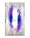 Purple Feathers - Bohemian and Eclectic Mirror - Wall Mirror