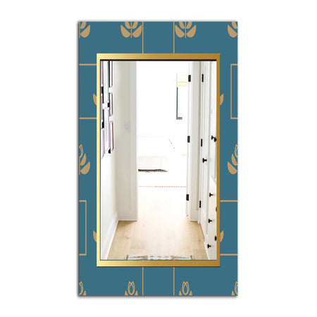 Blue and Gold - Modern Mirror - Wall Mirror