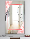 Marble Pink - Mid-Century Mirror - Accent and Bathroom Mirror