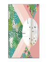 Tropical Mood Pink 3 - Tropical Mirror - Decorative Modern Wall Mirror