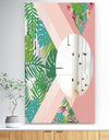 Tropical Mood Pink 3 - Tropical Mirror - Decorative Modern Wall Mirror