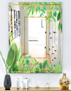 Efflorescent Gold Green 3 - Glam Mirror - Accent Art Mirror