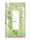 Efflorescent Gold Green 5 - Traditional Mirror - Floral and Modern Large Wall Mirror