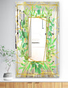 Efflorescent Gold Green 5 - Traditional Mirror - Floral and Modern Large Wall Mirror