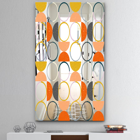 Circular Rhythm 2 - Mid-Century Mirror - Modern Accent Mirror
