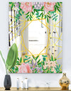 Efflorescent Gold Pink 8 - Modern Mirror - Contemporary Wall Mirror