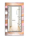 Gold and Pink Frame - Mid-Century Bathroom Mirror - Frameless Wall Mirror