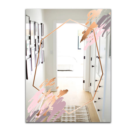 Copper Minimal 2 - Glam Mirror - Vanity or Decorative Wall Mirror