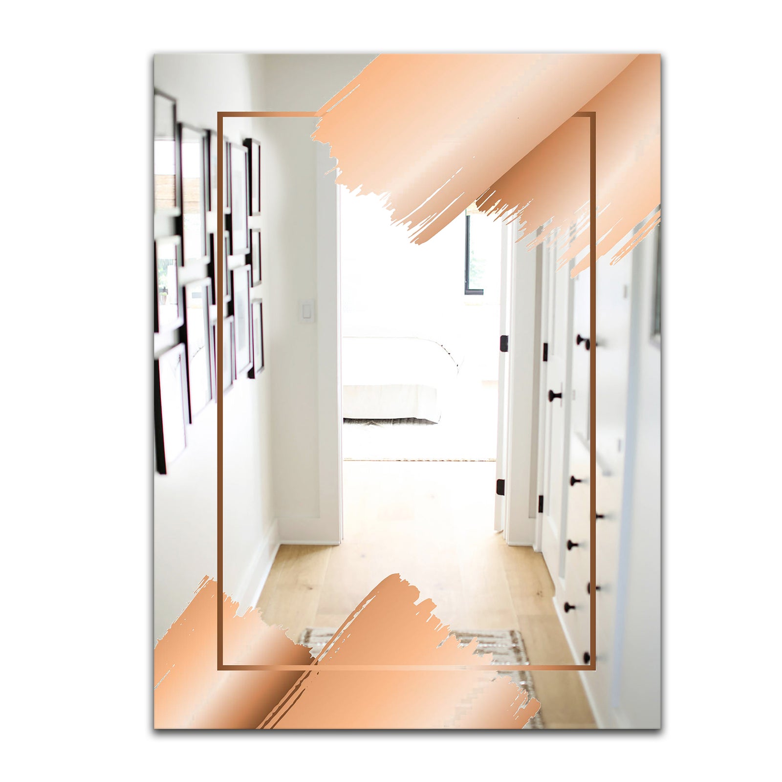 Copper Minimal 3 - Glam Mirror - Modern Bathroom Mirror