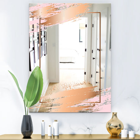 Copper Minimal 5 - Glam Mirror - Modern Accent or Vanity Mirror