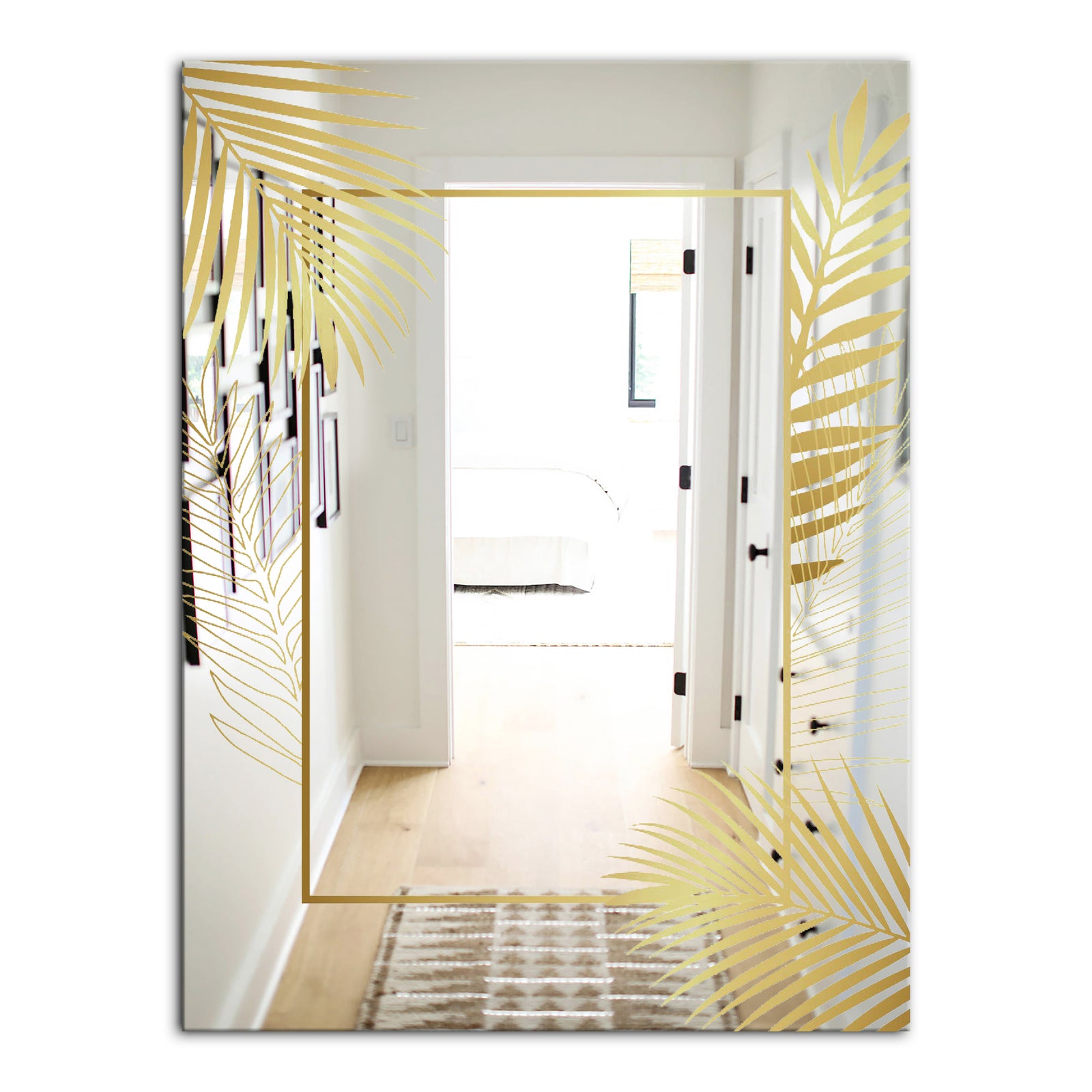 Capital Gold Botanical Bliss 6 - Glam Mirror - Modern Bathroom Mirror
