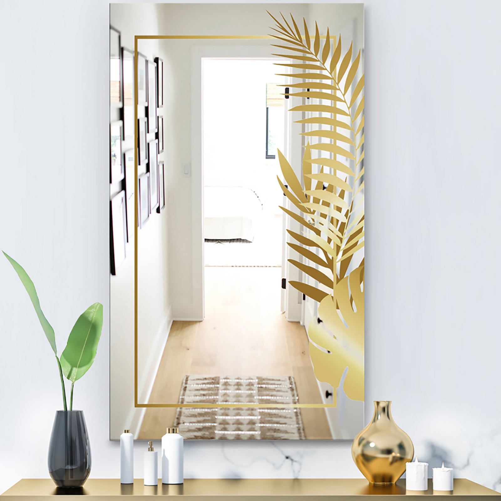 Capital Gold Botanical Bliss 7 - Glam Mirror - Modern Vanity Mirror