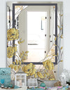 Gold Botanical Blooming 1 - Cabin and Lodge Mirror - Decorative Mirror