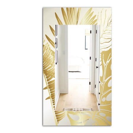 Capital Gold Botanical Bliss 9 - Glam Mirror - Contemporary Vanity Mirror