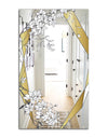 Gold Botanical Blooming 2 - Glam Mirror - Wall Mirror