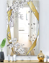 Gold Botanical Blooming 2 - Glam Mirror - Wall Mirror